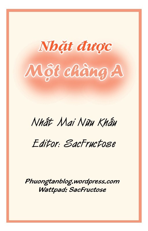 Nhặt Được Một Chàng A